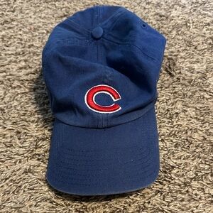 47 Brand Blue Cuba Cap with Red Emblem a